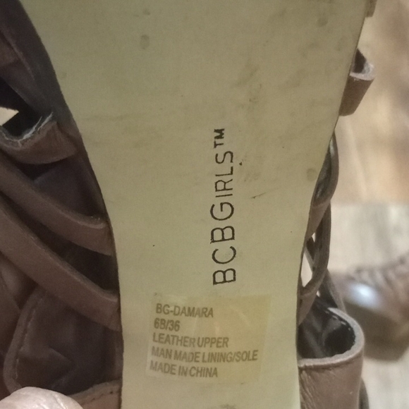 BCBGirls Tan Strappy Heels - Picture 4 of 6